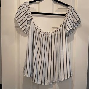 Summer blouse off the shoulder